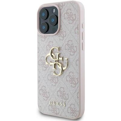 Guess iPhone 16 Pro Case - Pink, 4G Logo, Monogram, Stylish Guess iPhone 16 Pro Case - Pink, 4G Logo, Monogram, Stylish