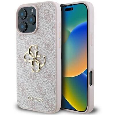 Guess Pink iPhone 16 Pro Max 6.9 Hard Case with 4G Logo - Phone Case Guess Pink iPhone 16 Pro Max 6.9 Hard Case with 4G Logo - Phone Case