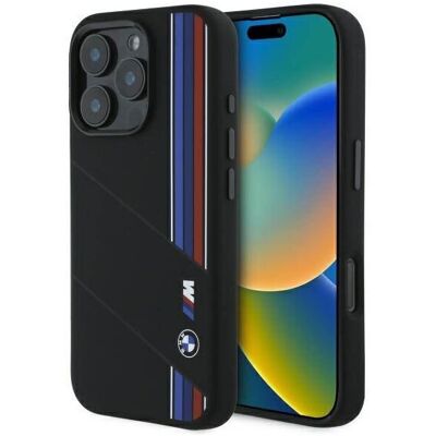 BMW iPhone 16 Pro Silicone Hardcase - Black - Phone Case BMW iPhone 16 Pro Silicone Hardcase - Black - Phone Case
