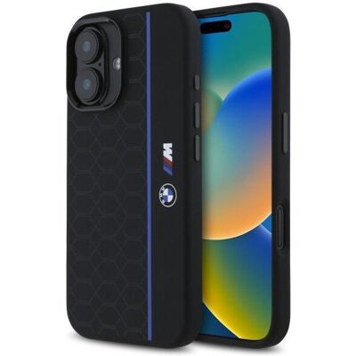 BMW M Series Silicone Hexagon Blue Line Case - Phone Case BMW M Series Silicone Hexagon Blue Line Case - Phone Case