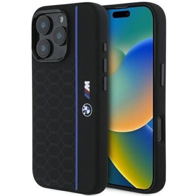 BMW iPhone 16 Pro Silicone Hexagon Case - MagSafe BMW iPhone 16 Pro Silicone Hexagon Case - MagSafe