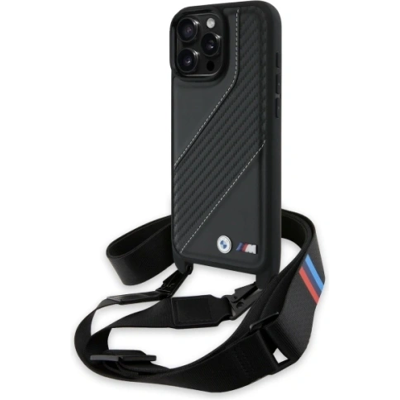 BMW M Series Carbon Stripe & Strap Case for iPhone 16 Pro Max - Phone Case BMW M Series Carbon Stripe & Strap Case for iPhone 16 Pro Max - Phone Case