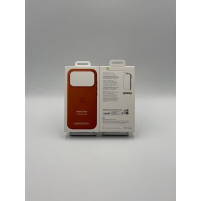 Apple Silicone Case with MagSafe for iPhone 17 Pro 6.3" Terra Cotta A3559 - MGFJ Apple Silicone Case with MagSafe for iPhone 17 Pro 6.3" Terra Cotta A3559 - MGFJ