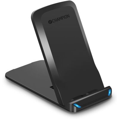 Champion Wireless Charger 10W QI Portrait Black - Wireless Charger Champion Wireless Charger 10W QI Portrait Black - Wireless Charger