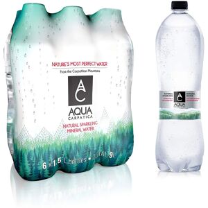 AQUA Carpatica Natural Sparkling Mineral Water Nitrates Free 6 X 1.5 Litre AQUA Carpatica Natural Sparkling Mineral Water Nitrates Free 6 X 1.5 Litre