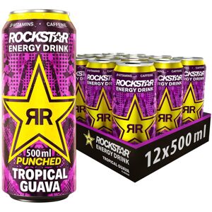 Rockstar, Punched Energy Drink Tropical Caffeinated Drink with Taurine Guarana G Rockstar, Punched Energy Drink Tropical Caffeinated Drink with Taurine Guarana G