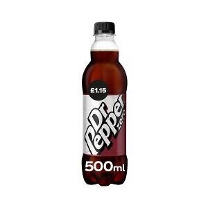 Dr Pepper Zero 12 x 500ml - Zero Sugar, Zero Calories, Caffeine, Vegan & Vegetar Dr Pepper Zero 12 x 500ml - Zero Sugar, Zero Calories, Caffeine, Vegan & Vegetar