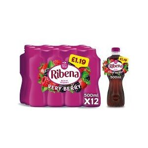 Ribena Very Berry Juice Drink 500ml (Pack of 12) Ribena Very Berry Juice Drink 500ml (Pack of 12)