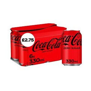 Coca Cola Coca-Cola Zero Sugar 330ml (Pack of 24) Coca Cola Coca-Cola Zero Sugar 330ml (Pack of 24)