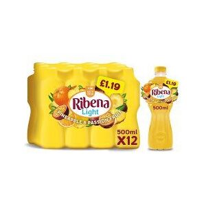 Ribena Pineapple & Passionfruit Fruit Juice Drink No Added Sugar 500ml (Pack of Ribena Pineapple & Passionfruit Fruit Juice Drink No Added Sugar 500ml (Pack of
