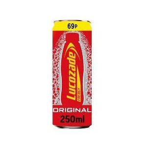 Lucozade Energy Drink Original 250ml Can (Pack of 24) Lucozade Energy Drink Original 250ml Can (Pack of 24)