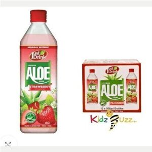 KidzBuzz (Pack Of 3) Just Drink Aloe Vera Strawberry 1 ×6×1.5LTR KidzBuzz (Pack Of 3) Just Drink Aloe Vera Strawberry 1 ×6×1.5LTR