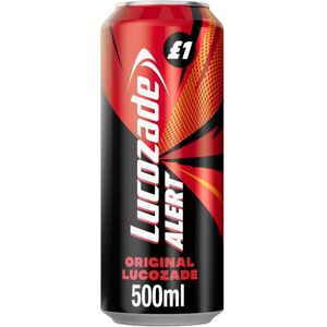 Lucozade Alert Original Energy Drink 500ml (Pack of 12) Lucozade Alert Original Energy Drink 500ml (Pack of 12)