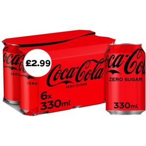 Coca Cola Coca-Cola Zero Sugar 330ml (Pack of 24) Coca Cola Coca-Cola Zero Sugar 330ml (Pack of 24)