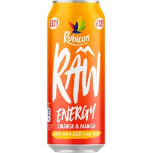 Rubicon Raw Energy Orange & Mango 500ml (Pack of 12) Rubicon Raw Energy Orange & Mango 500ml (Pack of 12)