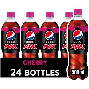 Pepsi Max Cherry No Sugar Cola Bottle 500ml (Pack of 24) Pepsi Max Cherry No Sugar Cola Bottle 500ml (Pack of 24)