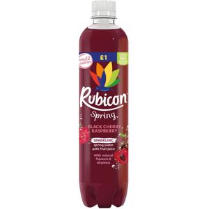 Rubicon Spring Black Cherry Raspberry Flavoured Sparkling Water, 500ml (Pack of Rubicon Spring Black Cherry Raspberry Flavoured Sparkling Water, 500ml (Pack of