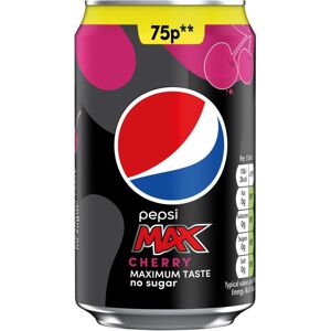 Pepsi Max Cherry Sugar Free Cola Can 330ml (Pack of 24) Pepsi Max Cherry Sugar Free Cola Can 330ml (Pack of 24)