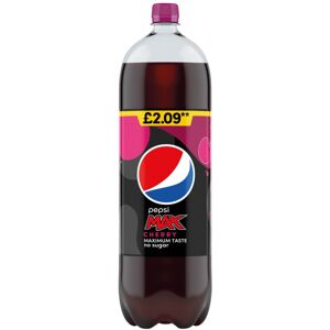Pepsi Max Cherry No Sugar Cola Bottle 2L (Pack of 6) Pepsi Max Cherry No Sugar Cola Bottle 2L (Pack of 6)