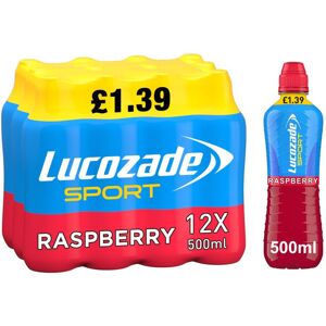 Lucozade Sport Raspberry 500ml (Pack of 12) Lucozade Sport Raspberry 500ml (Pack of 12)