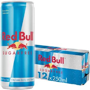 Red Bull Energy Drink, Sugarfree, 250ml x 12 Red Bull Energy Drink, Sugarfree, 250ml x 12
