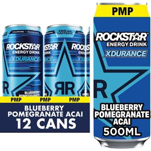 Rockstar Energy Drink Xdurance Blueberry Pomegranate Acai 500ml (Pack of 12) Rockstar Energy Drink Xdurance Blueberry Pomegranate Acai 500ml (Pack of 12)