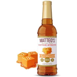 Matteo's Sugar Free Salted Caramel 750ml Coffee Flavoring Syrup Matteo's Sugar Free Salted Caramel 750ml Coffee Flavoring Syrup