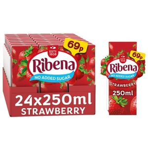 Ribena Strawberry Light Juice Drink 250ml (Case of 24) Ribena Strawberry Light Juice Drink 250ml (Case of 24)