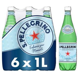 San Pellegrino Sparkling Natural Mineral Water 6x1L - Premium Italian Sparkling San Pellegrino Sparkling Natural Mineral Water 6x1L - Premium Italian Sparkling