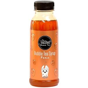 The *TeaShed THE TEASHED Peach Bubble Tea Fruit Syrup 330ml 11 Servings Use with Popping The *TeaShed THE TEASHED Peach Bubble Tea Fruit Syrup 330ml 11 Servings Use with Popping