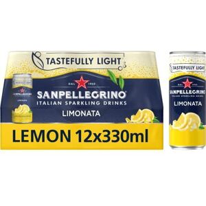 San Pellegrino Italian Sparkling Drinks Tastefully Light Sparkling Lemon Canned Soft Drink 12 x 330ml 73k Cals per Can San Pellegrino Italian Sparkling Drinks Tastefully Light Sparkling Lemon Canned Soft Drink 12 x 330ml 73k Cals per Can
