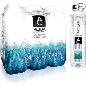 AQUA Carpatica 500ml x 6 Pure Natural Still Mineral Water 6-Pack Bottled Water, AQUA Carpatica 500ml x 6 Pure Natural Still Mineral Water 6-Pack Bottled Water,
