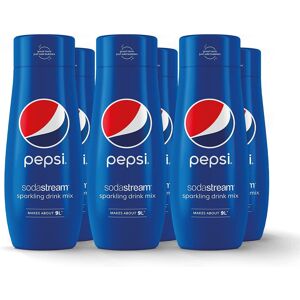 6 x SodaStream Pepsi Sparkling Drink Syrup Concentrate Mix 440 ml 6 x SodaStream Pepsi Sparkling Drink Syrup Concentrate Mix 440 ml