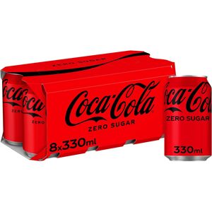 Coca Cola Coca-Cola Zero Sugar Zero Caffeine Cans 8x330ML Coca Cola Coca-Cola Zero Sugar Zero Caffeine Cans 8x330ML