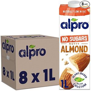 Alpro Almond No Sugars Plant-Based Long Life Drink - 1L, Vegan & Dairy Free, No Alpro Almond No Sugars Plant-Based Long Life Drink - 1L, Vegan & Dairy Free, No