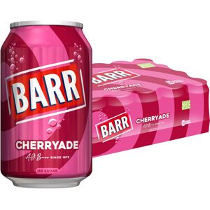 BARR since 1875, 24 Pack Cherryade, Zero No Sugar Cherry Flavoured Fizzy Drink C BARR since 1875, 24 Pack Cherryade, Zero No Sugar Cherry Flavoured Fizzy Drink C