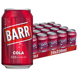 BARR since 1875, Classic Cola, 24 pack Fizzy Drink Cans, Low Sugar, 24 x 330 ml BARR since 1875, Classic Cola, 24 pack Fizzy Drink Cans, Low Sugar, 24 x 330 ml