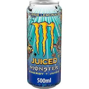 Monster Cable Juiced Aussie Lemonade Energy Drink 12 X 500ml Monster Cable Juiced Aussie Lemonade Energy Drink 12 X 500ml