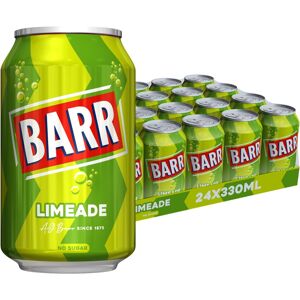 BARR since 1875, 24 Pack Zingy Limeade, Zero No Sugar Lime Flavoured Fizzy Drink BARR since 1875, 24 Pack Zingy Limeade, Zero No Sugar Lime Flavoured Fizzy Drink