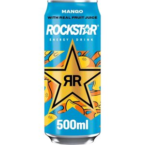 KidzBuzz (Pack Of 12) Rockstar Juiced Energy Drink Mango 500ml KidzBuzz (Pack Of 12) Rockstar Juiced Energy Drink Mango 500ml