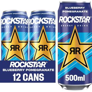 KidzBuzz (Pack OF 12) Rockstar Energy Drink, Blueberry Pomegranate 500ml KidzBuzz (Pack OF 12) Rockstar Energy Drink, Blueberry Pomegranate 500ml