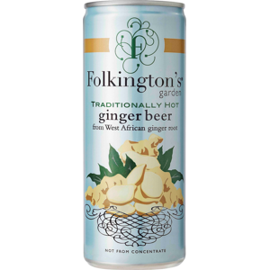 FOLKINGTON'S Traditionally Hot Ginger Beer Can 250ml (Pack of 12) FOLKINGTON'S Traditionally Hot Ginger Beer Can 250ml (Pack of 12)