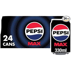 Pepsi Max No Sugar Cola Cans 24 x 330ml - Zero Sugar, 1 Calorie Per Can, Vegan & Pepsi Max No Sugar Cola Cans 24 x 330ml - Zero Sugar, 1 Calorie Per Can, Vegan &