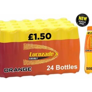 Sun (Lucozade "ENERGY Orange 24x500ml) Wholesale Drinks, Bulk Cases of Soft Drinks, Sun (Lucozade "ENERGY Orange 24x500ml) Wholesale Drinks, Bulk Cases of Soft Drinks,