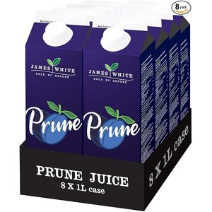 James White Prune Juice Cartons 1L - All Natural - Vegan - No Added Sugar (Pack James White Prune Juice Cartons 1L - All Natural - Vegan - No Added Sugar (Pack