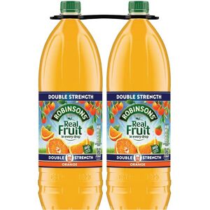 Robinsons Real Fruit Double Strength Orange Squash, 2 x 1.75L Robinsons Real Fruit Double Strength Orange Squash, 2 x 1.75L