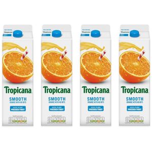 Tropicana Smooth Orange Juice, 4 x 900ml Tropicana Smooth Orange Juice, 4 x 900ml