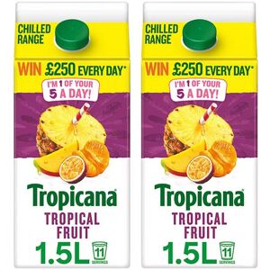 Tropicana Tropical Fruit Juice, 2 x 1.5L Tropicana Tropical Fruit Juice, 2 x 1.5L