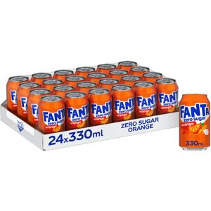 Fanta Orange Zero 24 x 330ml Cans Fanta Orange Zero 24 x 330ml Cans