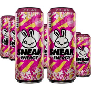 SNEAK Raspberry Lemonade Energy Drink Cans - No Sugar, No Nasties, Natural Caffe SNEAK Raspberry Lemonade Energy Drink Cans - No Sugar, No Nasties, Natural Caffe